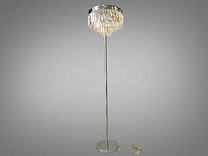 Торшер кришталевий класичний хром 4 лампи 160 см