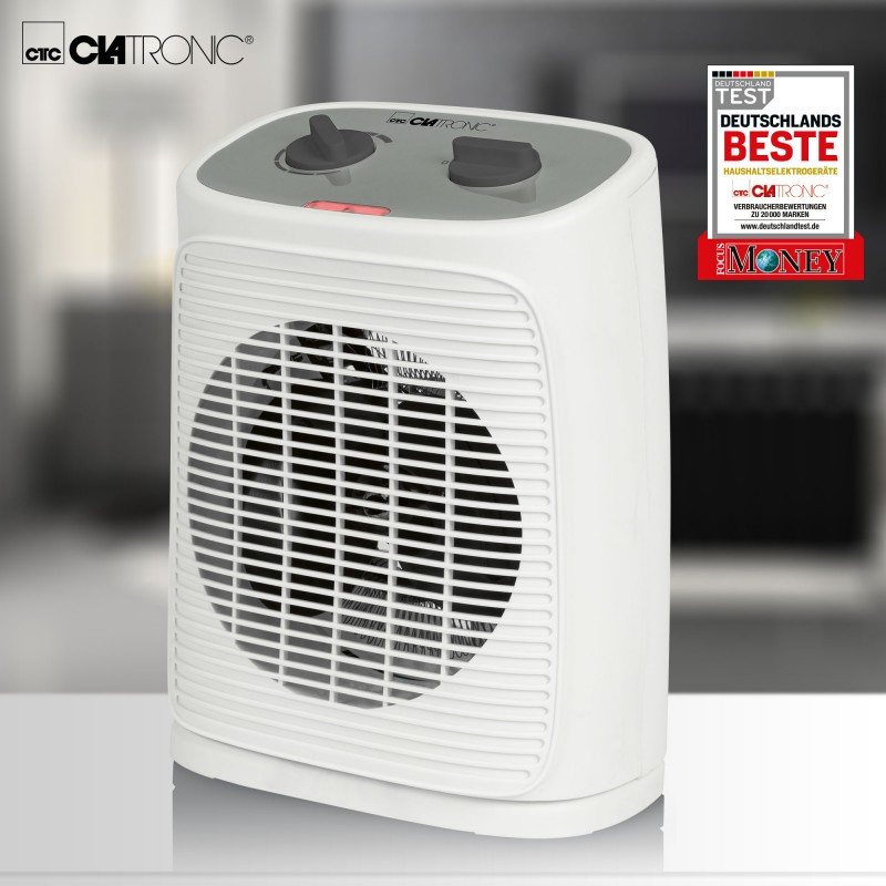 Тепловентилятор, електрообігрівач 2000 Вт Clatronic HL 3762