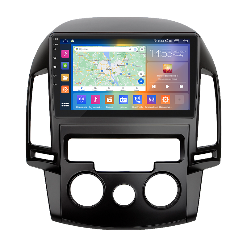 Штатна магнітола 9" Lesko для Hyundai i30 I 2007-2010 2/32 Gb CarPlay 4G Wi-Fi GPS Prime Хюндай