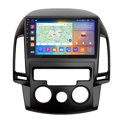 Штатна магнітола 9" Lesko для Hyundai i30 I 2007-2010 4/64 Gb CarPlay 4G Wi-Fi GPS Prime Хюндай, фото 1