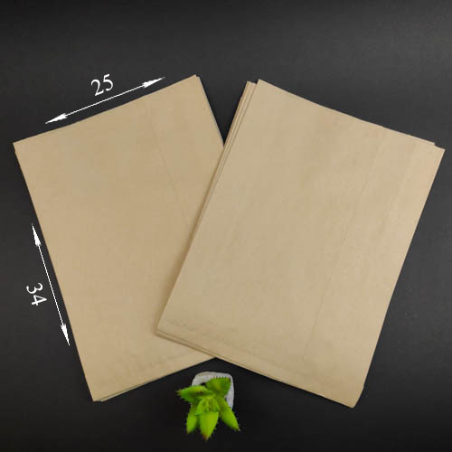 Пакет Саше Бумажный Крафтовый для Фастфуда, Крафтовый Пакет Без Ручек ...