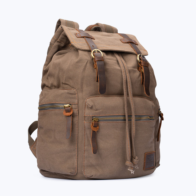 Фото рюкзак чоловічий Augur міський вінтажний хакі