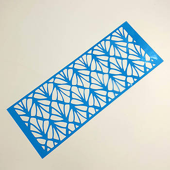 Бордовий трафарет Візерунок No1757 9.5х26 см