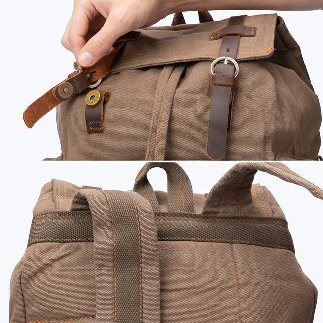 Фото рюкзак чоловічий Augur міський вінтажний хакі