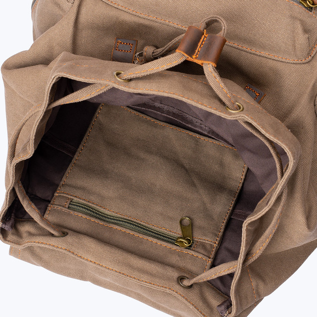 Фото рюкзак чоловічий Augur міський вінтажний хакі