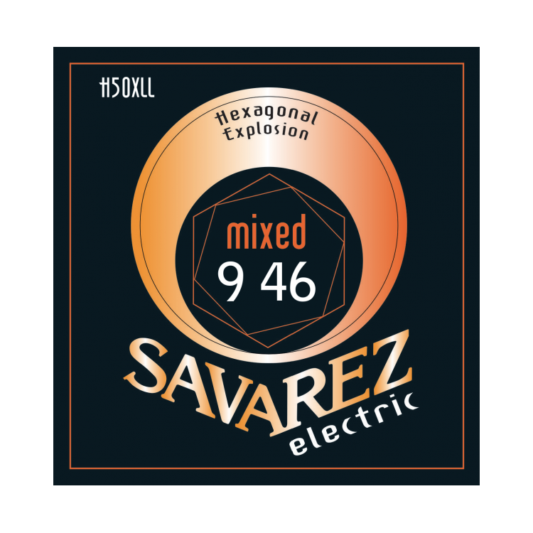 Струни для електрогітари Savarez H50XLL Hexagonal Explosion Mixed Tension
