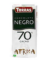 Шоколад чорний TORRAS Negro Africa 70%, 125 г