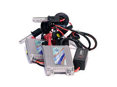 Ксенон для авто цоколь H3 4300К, AC 35W 12В КВАНТ, комплект