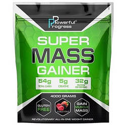 Гейнер Powerful Progress Super Mass Gainer 32% Protein (4000 грам.)