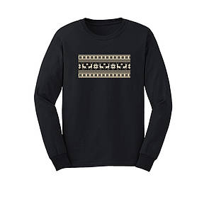 Світшот з принтом "Візерунок з ялинками", ПРЕМІУМ