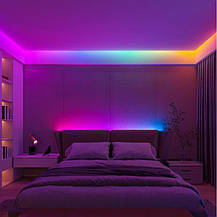 Led стрічка COLORS RGB+4000 24V 19,2Вт 60шт/м 12мм ІР20 з кратністю різу 100мм, фото 5