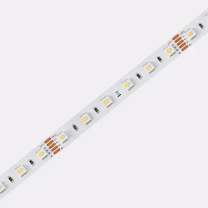 Led стрічка COLORS RGB+4000 24V 19,2Вт 60шт/м 12мм ІР20 з кратністю різу 100мм, фото 1