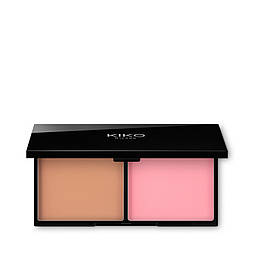 Палетка рум&apos;ян Kiko Milano Smart Blush And Bronzer Palette №01 Cinnamon and tea rose 12 г