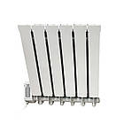 Електрорадіатор масляний алюмінієвий Electro Elite 6WEL, 6 секцій,12м2, Wi-Fi програматор зліва, 700Вт, фото 8