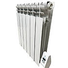 Електрорадіатор масляний алюмінієвий Electro Elite 6WEL, 6 секцій,12м2, Wi-Fi програматор зліва, 700Вт, фото 5