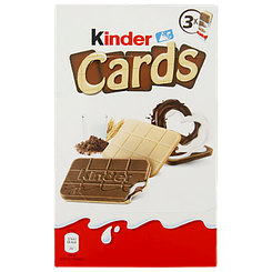 Печиво Кіндер картки Kinder cards 6*12,8g 76,8g 18шт/ящ (Код: 00-00013061)