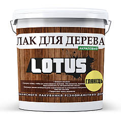Лак акриловий для дерева LOTUS Прозорий Глянцевий 3л