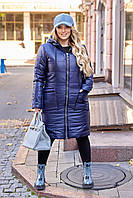 Тепле зимове пальто з капюшоном Тканина Плащівка Канада + синтепон 200 Р-р 48-50, 52-54, 56-58