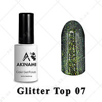 007 - Akinami Glitter Top Gel, 9ml