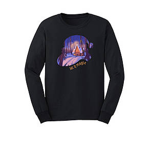 Світшот з принтом "Let it magic" силует Миколая, ПРЕМІУМ