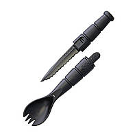 Набор вилка-ложка-нож Ka-Bar Tactical Spork, Чорний, Столове приладдя
