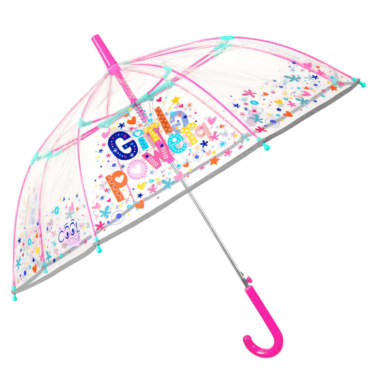 Зонт GIRL POWER для девочки 45/8 , ручное открывание