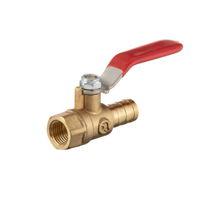 Кран шаровий повітряний, латунь, внутрішня різьба 1/4 " на шланг 12мм, STORM INTERTOOL [PT-1891], фото 1