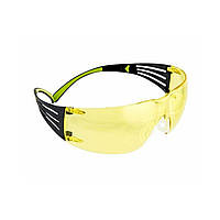 Защитные очки 3M Peltor Sport SecureFit Safety Eyewear SF400 с желтыми линзами, Чорний, Жовтий, Окуляри