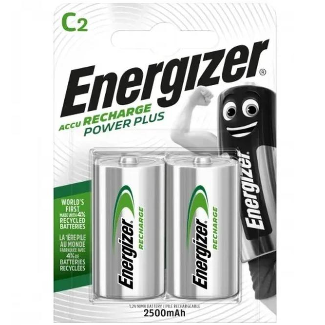 Акумулятор ENERGIZER R14 C 2500mAh Power Plus