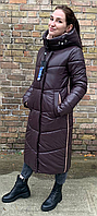 Женская зимняя куртка, шоколад