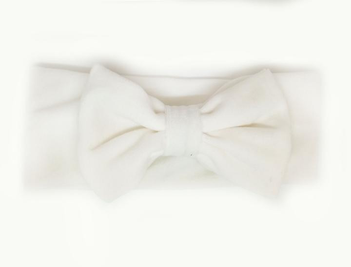 Пов'язка жіноча біла з бантом, фото 1