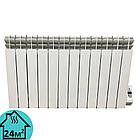 Електрорадіатор масляний алюмінієвий Electro Elite 12SE, 12 секцій,24м2, програматор,1500 Вт, фото 2