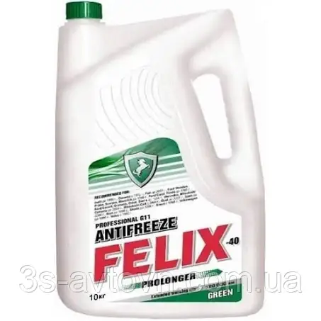 Антифриз Felix PROLONGER -40 G11 зеленый 10л - фото 1 - id-p1714954029