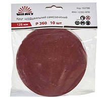 Круг шліфувальний самозацепной Vitals 125 мм з. 360, 10 шт 150786