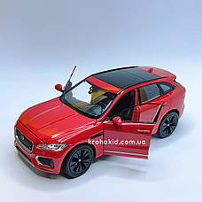 Металева машина JAGUAR F-Pace "Welly" масштаб 1:25, розмір 19 см, фото 3