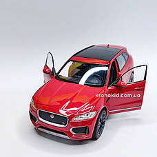 Металева машина JAGUAR F-Pace "Welly" масштаб 1:25, розмір 19 см, фото 5