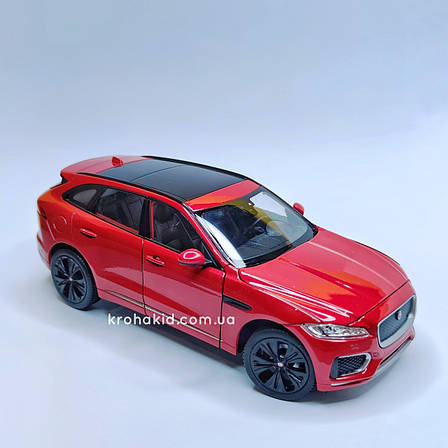 Металева машина JAGUAR F-Pace "Welly" масштаб 1:25, розмір 19 см, фото 1