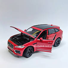 Металева машина JAGUAR F-Pace "Welly" масштаб 1:25, розмір 19 см, фото 4