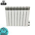 Електрорадіатор масляний алюмінієвий Electro Elite 8WE, 8 секцій,16м2, Wi-Fi програматор, 1000 Вт, фото 2