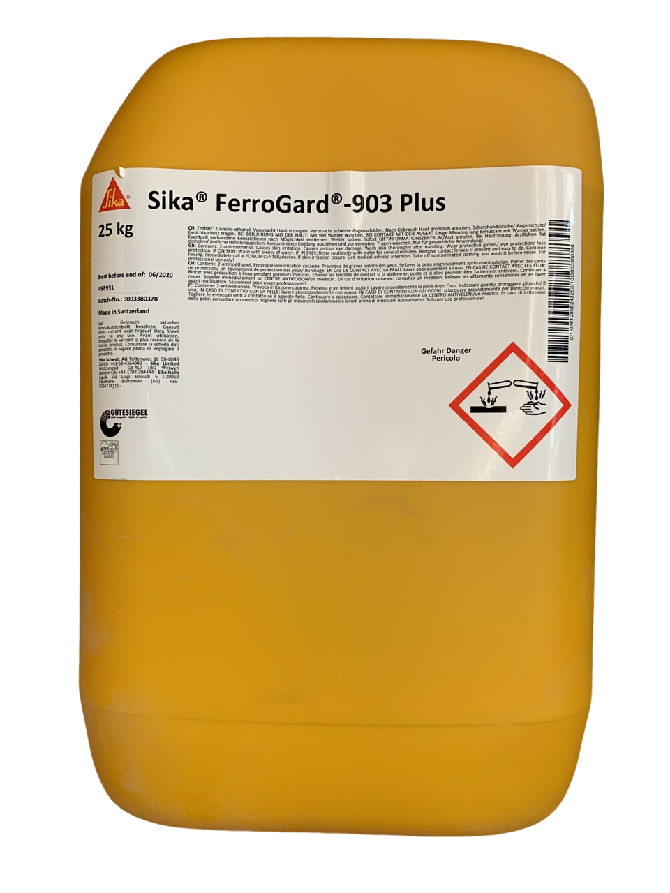 Антикорозійне просочення залізобетонних конструкцій Sika Ferrogard-903 Plus 25 кг