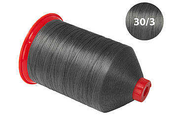 Нитка швейна TEKNOPES № 30/3, колір 9066 (темно-сірий), 5000м, Італія