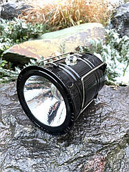 Ліхтар кемпінговий висувний світлодіодний із сонячною панеллю 1W+6LED USB Чорний (HT-5800T)