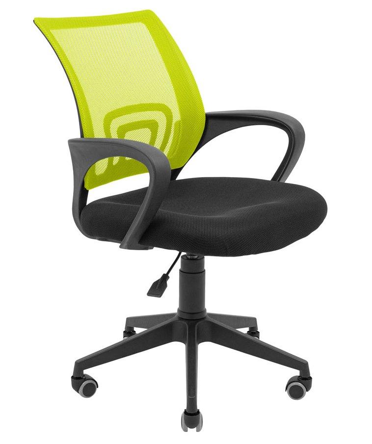 Крісло офісне комп'ютерне Спайдер Ю — Пластик/Піастра сидіння чорне спинка зелена ТМ Richman, фото 1