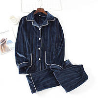 Флисовая пижама мужская Qiaosecai XL синий