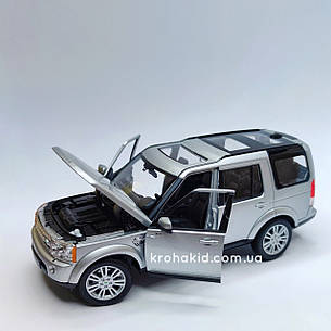 Металева машина Land Rover Discovery 4 "Welly" масштаб 1:24, розмір 18 см, фото 3