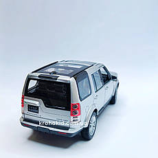 Металева машина Land Rover Discovery 4 "Welly" масштаб 1:24, розмір 18 см, фото 5