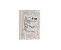 Набір пилок для нігтів Kodi 120/120, колір: білий (50шт/уп)