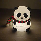 Силіконовий нічник Панда на акумуляторі LJC 142, фото 5