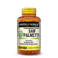 Натуральная добавка Mason Natural Saw Palmetto, 60 капсул