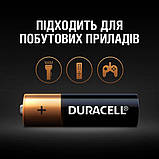 Батарейка лужна AA, LR6 1,5 В Duracell, фото 7